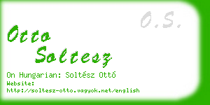 otto soltesz business card